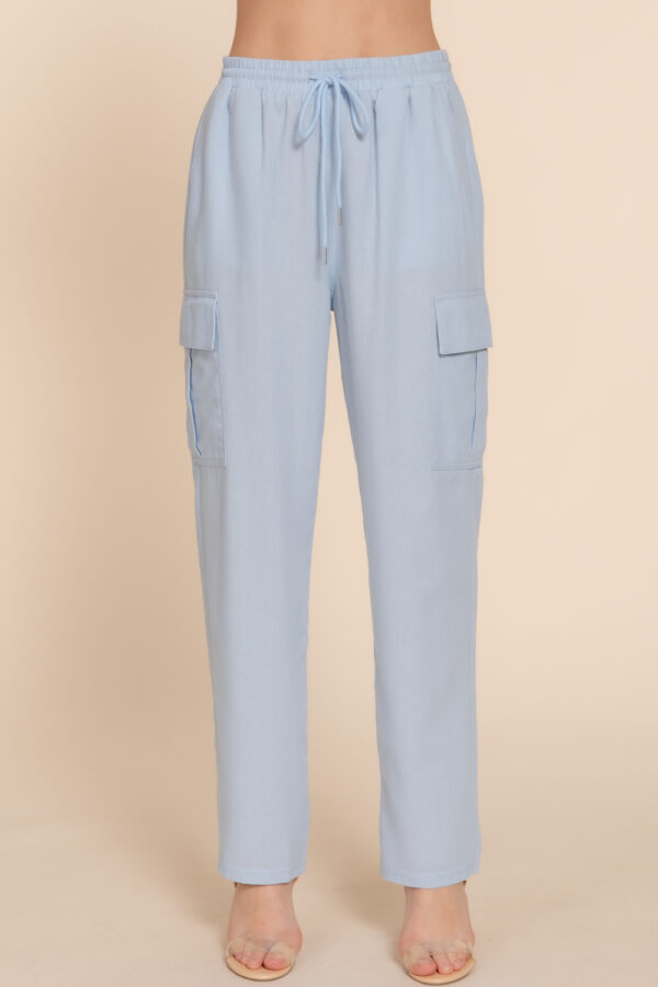 LINEN CARGO PANTS  - Image 11