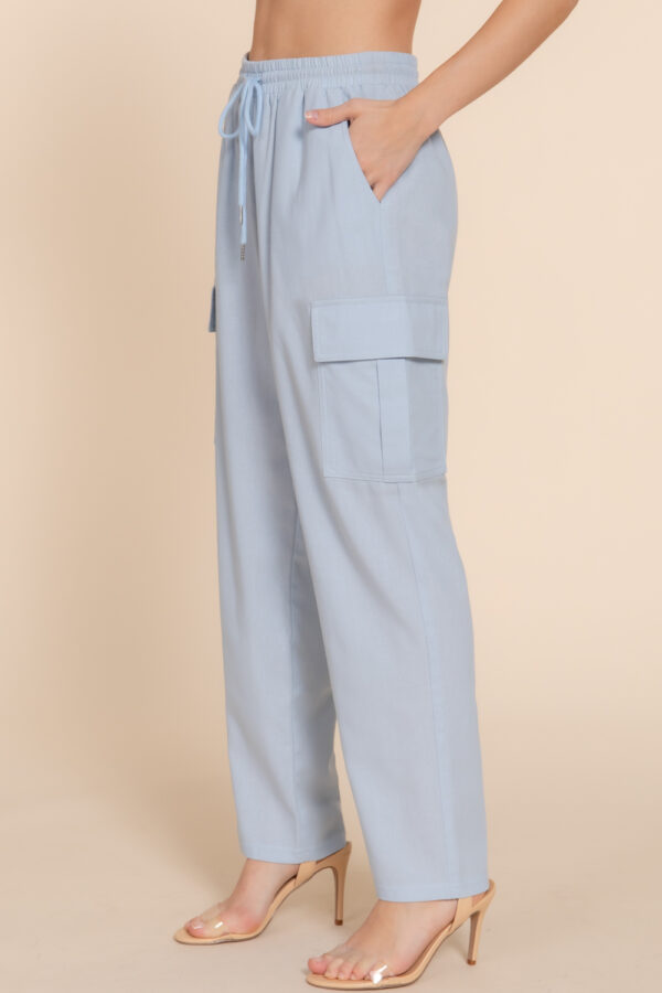 LINEN CARGO PANTS  - Image 10