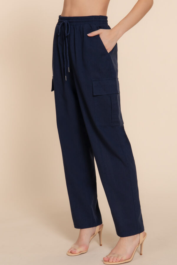 LINEN CARGO PANTS  - Image 7