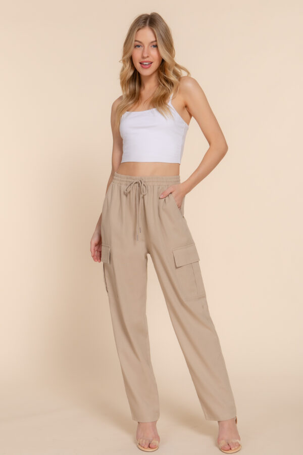 LINEN CARGO PANTS  - Image 4