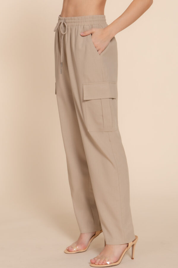 LINEN CARGO PANTS  - Image 3
