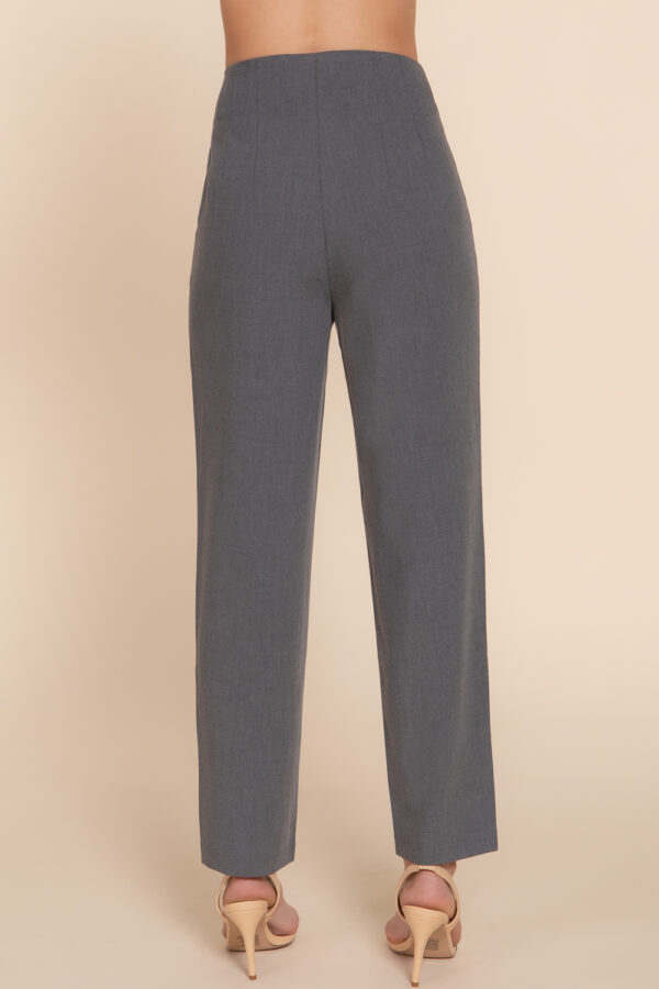 HIGH WAIST PINTUCK DETAIL LONG PANTS  - Image 2