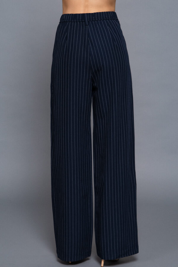 PIN STRIPE WOVEN STRAIGHT PANTS - Image 2