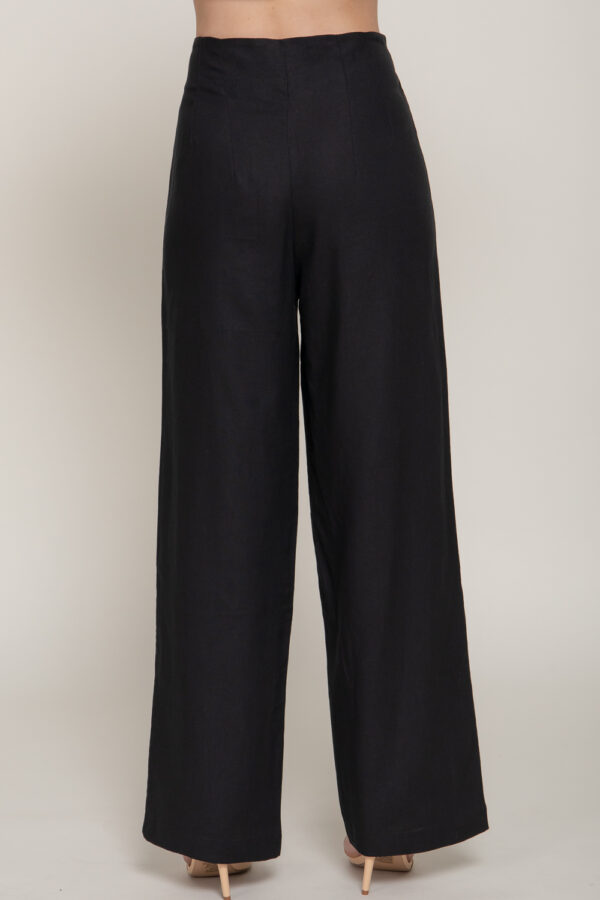 HIGH WAIST STRAIGHT LINEN PANTS - Image 12