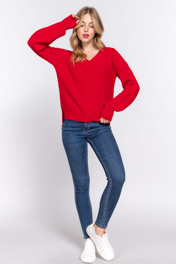 V-NECK SWEATER - Image 4
