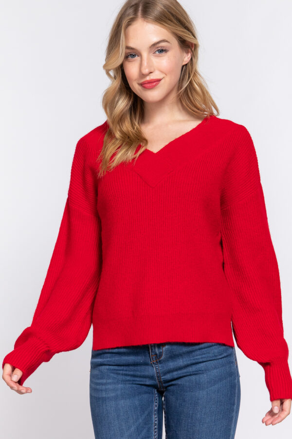 V-NECK SWEATER - Image 3