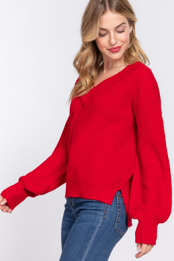 V-NECK SWEATER - Image 2