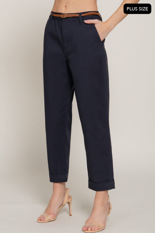PANTS WITH BRAIDED BELT  - Image 4