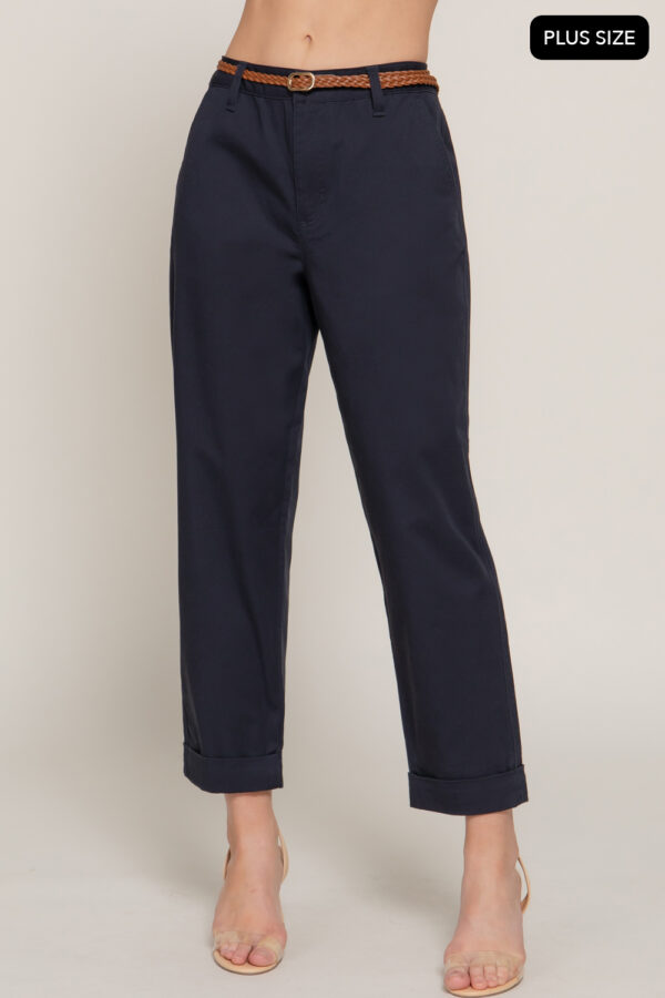 PANTS WITH BRAIDED BELT  - Image 2