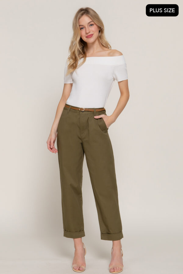 PANTS WITH BRAIDED BELT  - Image 7