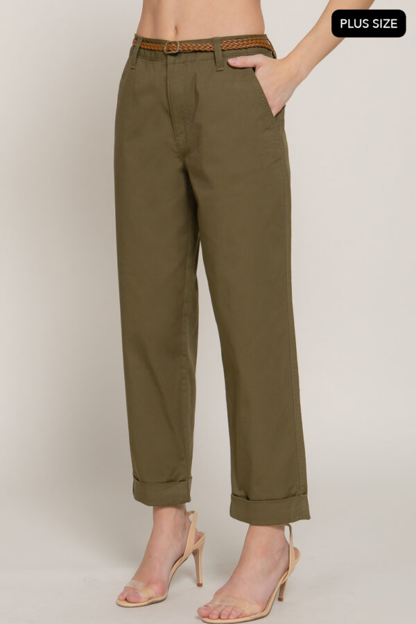 PANTS WITH BRAIDED BELT  - Image 8