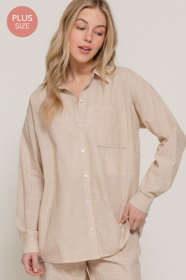 STRIPE GAUZE SHIRT - Image 6