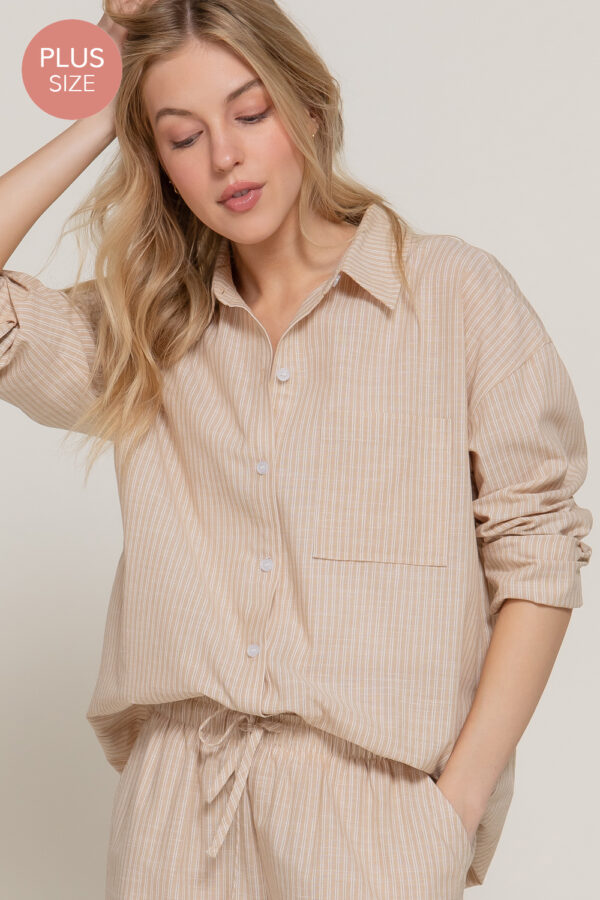 STRIPE GAUZE SHIRT - Image 8