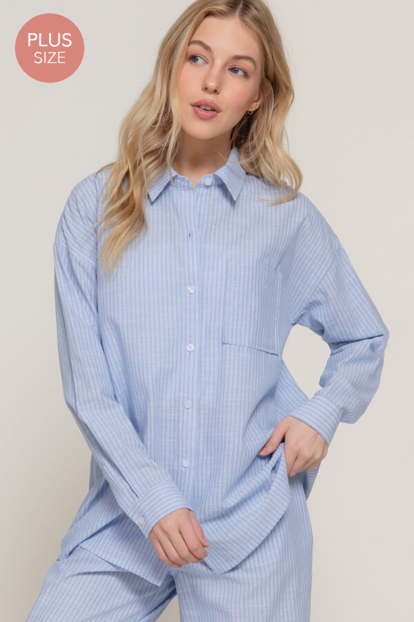 STRIPE GAUZE SHIRT - Image 5