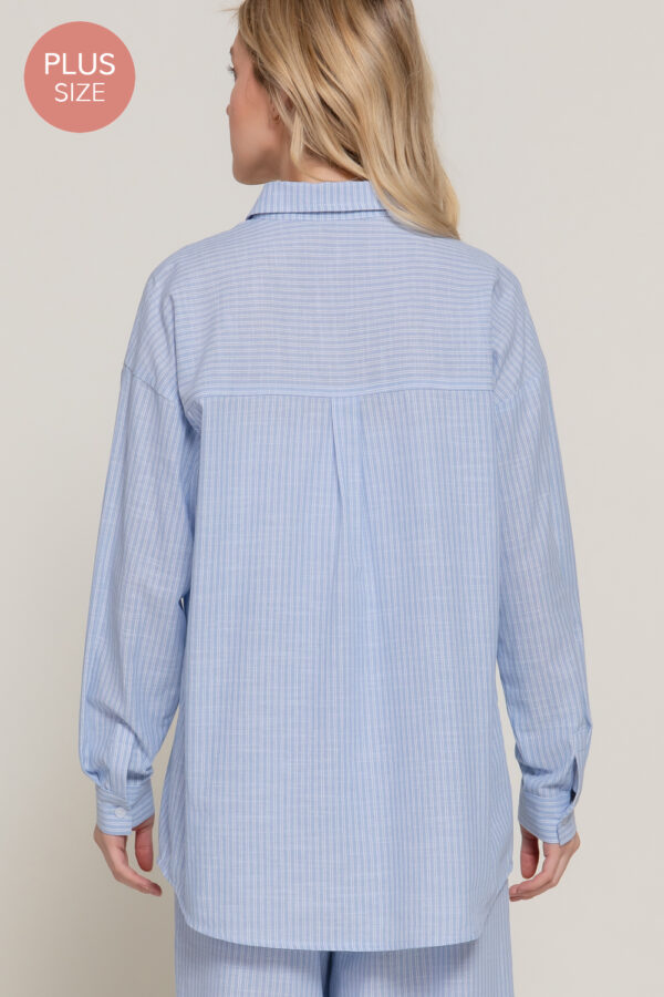 STRIPE GAUZE SHIRT - Image 4