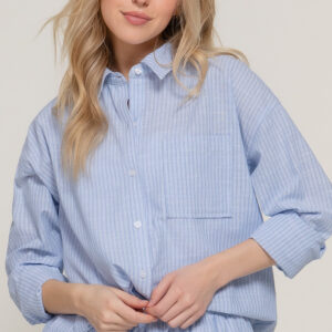 STRIPE GAUZE SHIRT