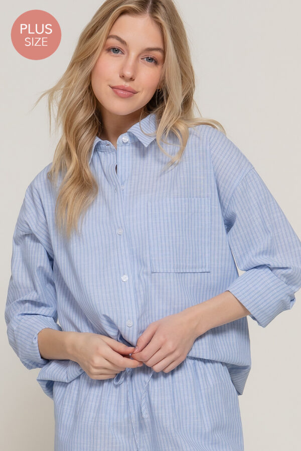STRIPE GAUZE SHIRT